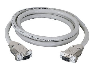 Black Box - Serial cable - TAA Compliant - DB-9 (F) to DB-9 (F) - 499 ft - stranded - beige EDN12H-FF-500