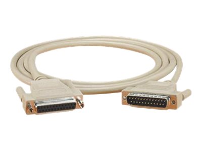 Black Box - Serial extension cable - DB-25 (M) to DB-25 (F) - 6 ft - white BC00702
