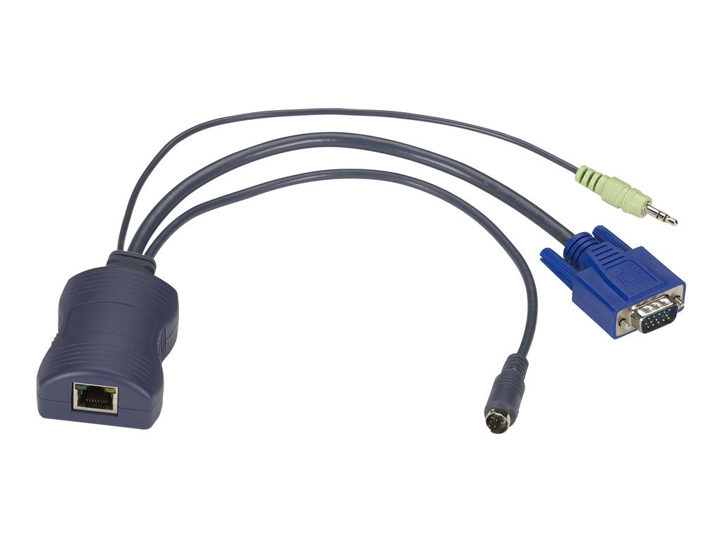 Black Box ServSwitch CX Server Access Module - KVM / audio extender - RJ-45 / 8 pin mini-DIN, 15 pin HD D-Sub (HD-15),