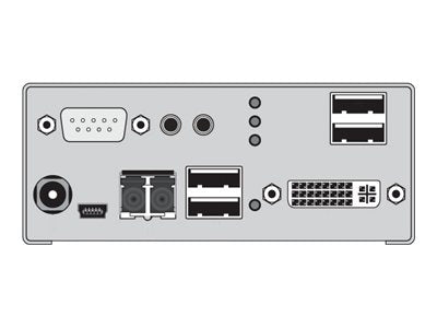 Black Box ServSwitch DKM Receiver, Fibre Single-Link DVI - Video/audio/USB/serial extender - receiver - up to 6.2 miles - for ACX1R-12A-SM