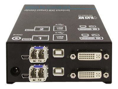 Black Box ServSwitch DKM Transmitters, Fibre Single-Link DVI - Video/USB extender - up to 0.6 miles