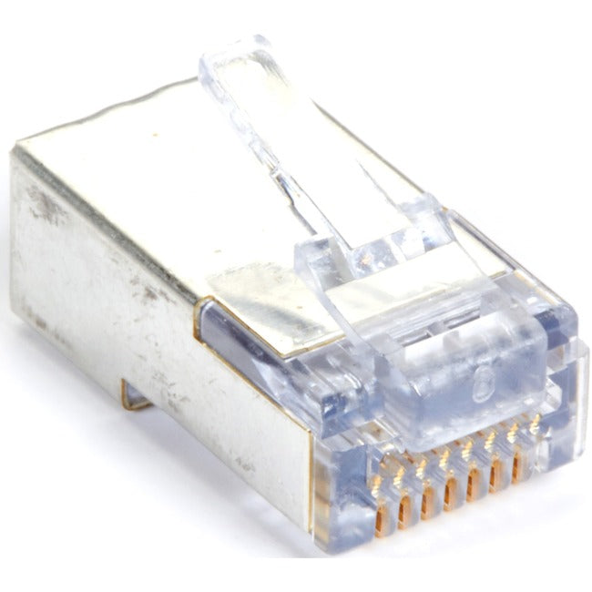 Black Box Shielded CAT5e EZ-RJ45 Modular Plugs, 100-Pack C5EEZSP-100PAK