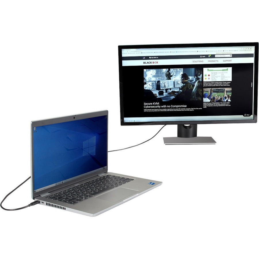 Black Box USB-C Adapter Cable - USB-C to DVI Adapter, 1080p @ 60Hz, DP 1.2 Alt Mode VA-USBC31-DVID-003