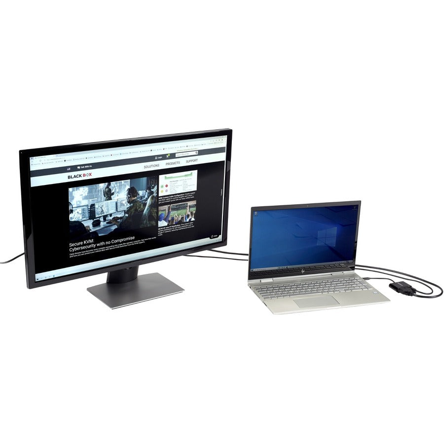 Black Box USB-C to DVI Adapter with 60W Power Delivery, 4K60, HDR VA-USBC31-DVIC