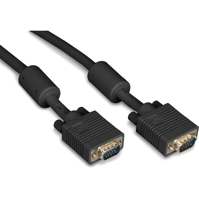 Black Box VGA Video Cable with Ferrite Core - Male/Male, Black, 3-ft. (0.9-m) EVNPS06B-0003-MM