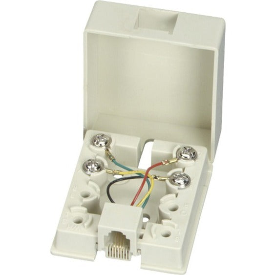Black Box Wallmount Blocks, (1) RJ-11, 4-Wire - 1 x RJ-11 Port(s)