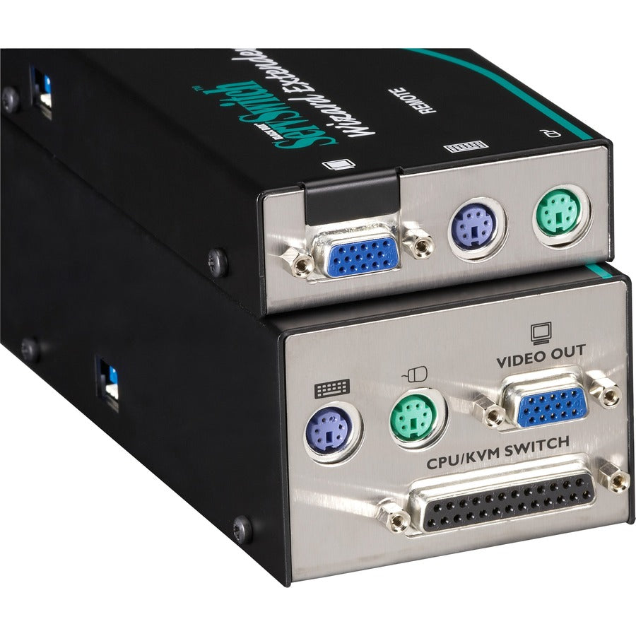 Black Box Wizard KVM Extender - Dual VGA, PS/2, RS232, Dual-Access, CATx ACU5114A