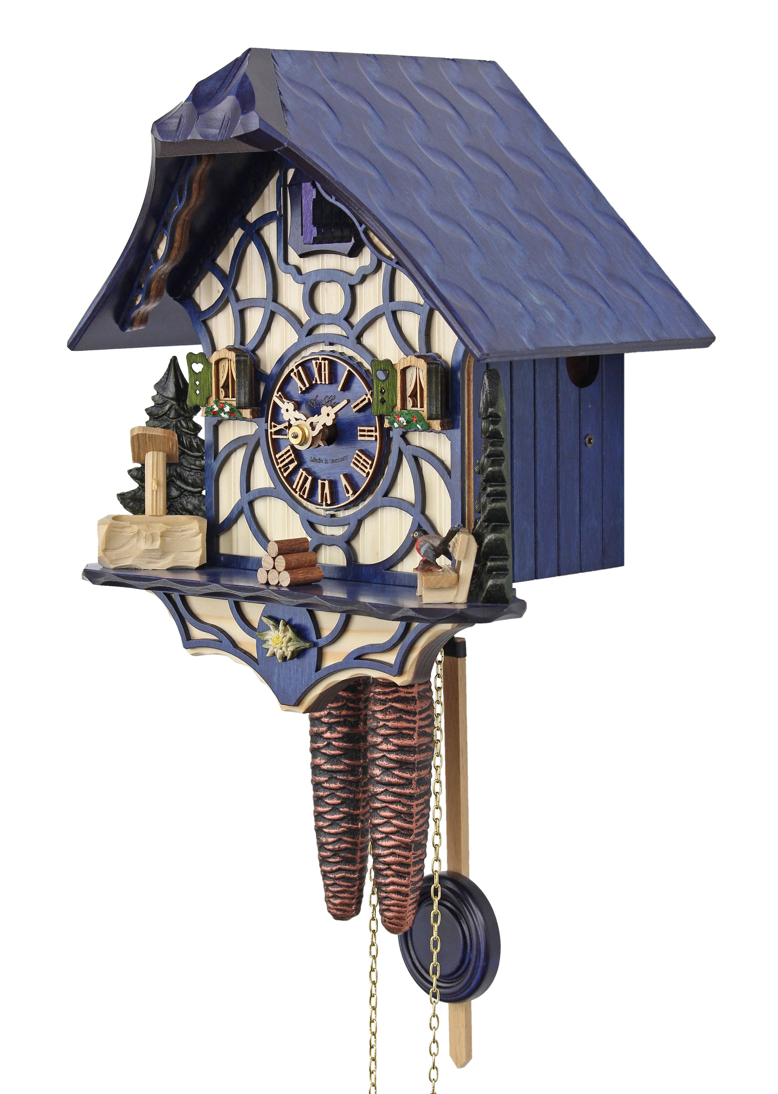 Black Forest Magic - Blue - HerrZeit by Adolf Herr Cuckoo Clock