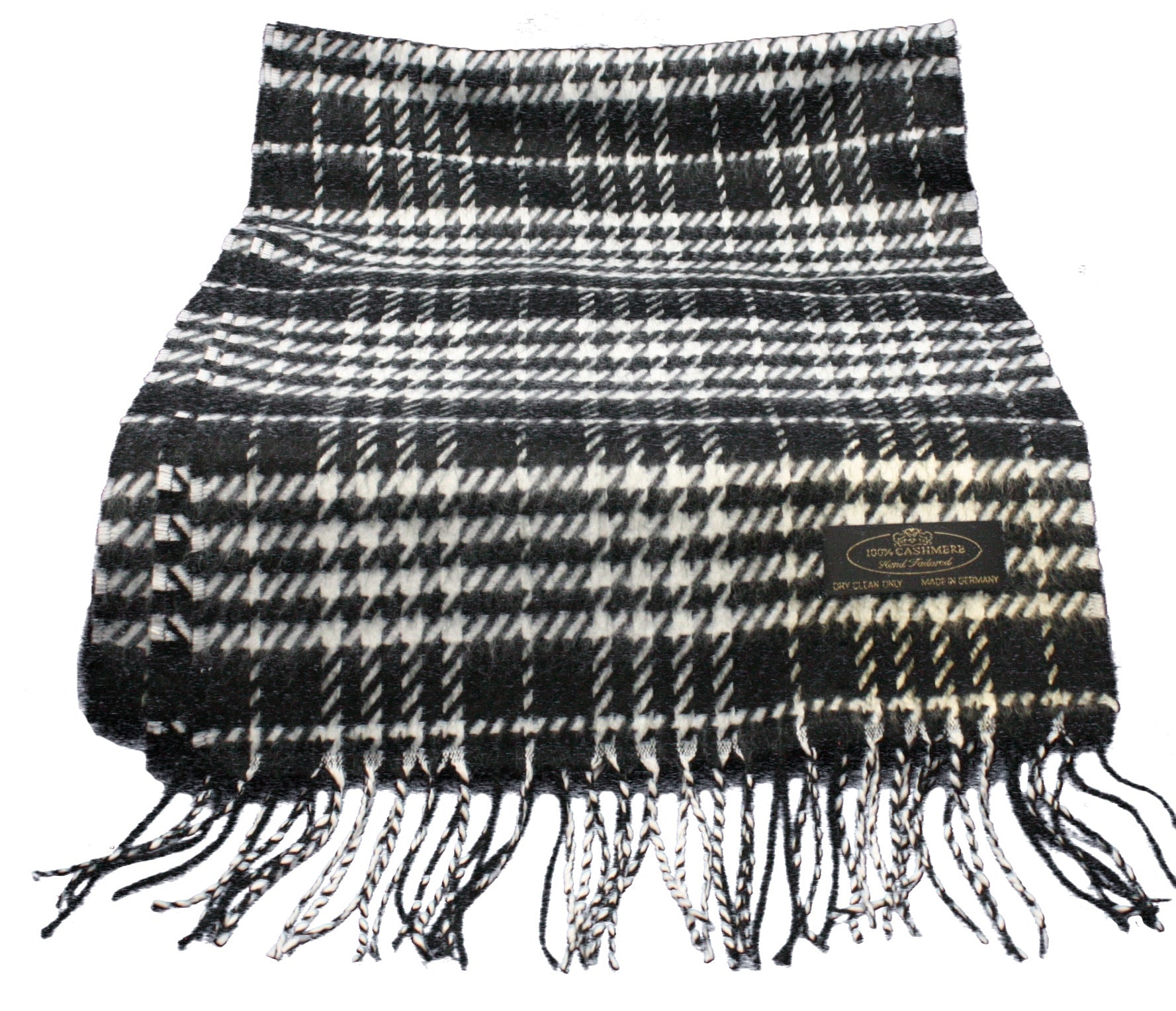 Black and White Cashmere Scarf