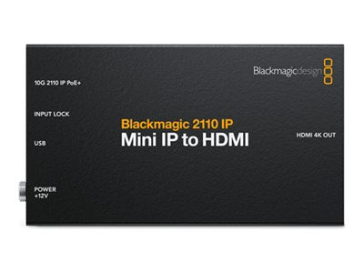 Blackmagic 2110 IP Mini - IP to HDMI audio / video converter VNVIPE/IP/HDMI-SG