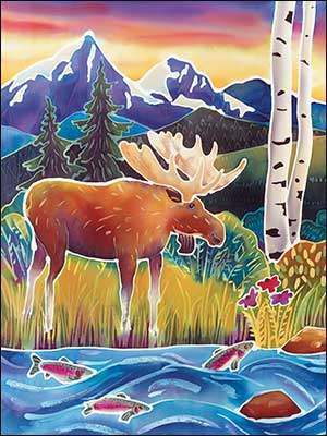 Blank Card - Moose On Trout Creek
