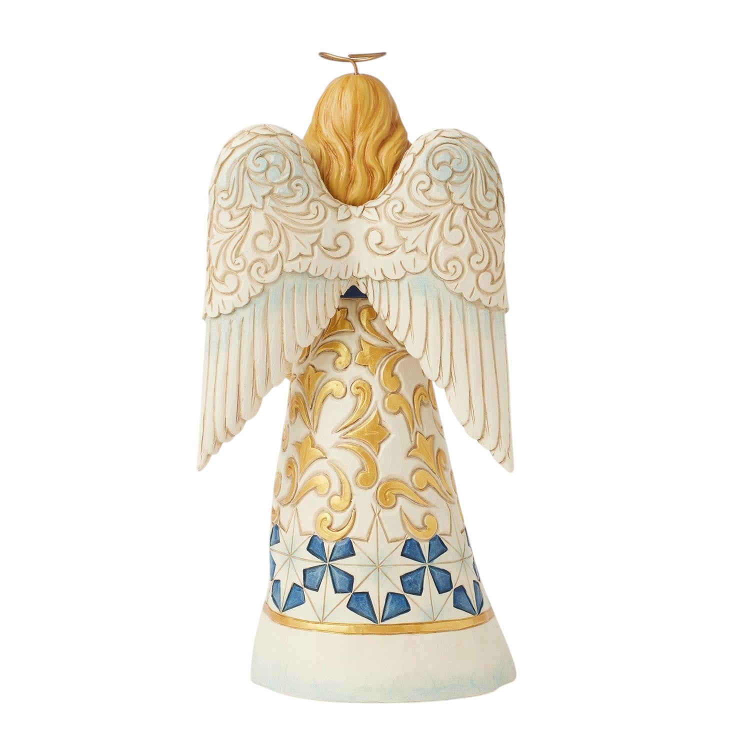 Blue And Gold Angel Figurine
