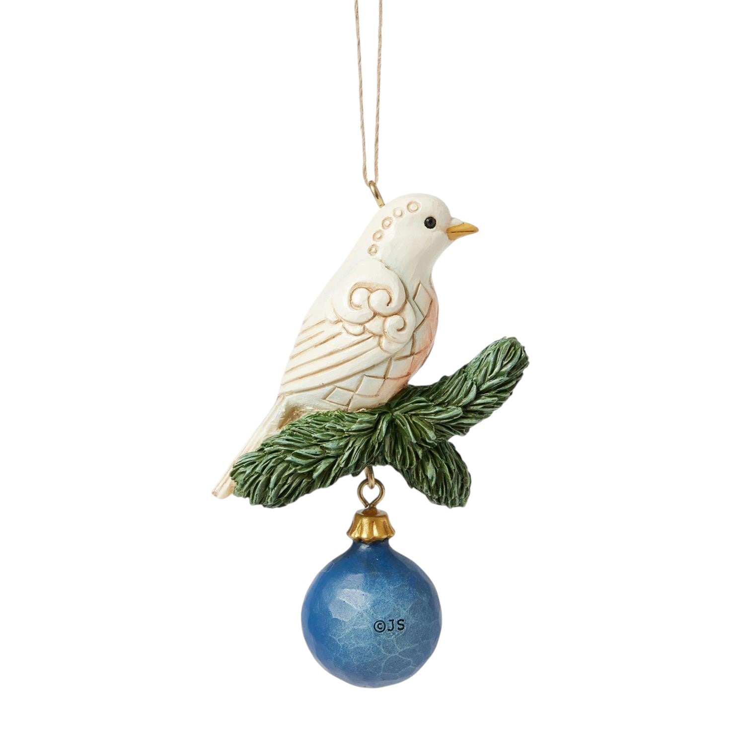 Blue And Gold Dove Ornament
