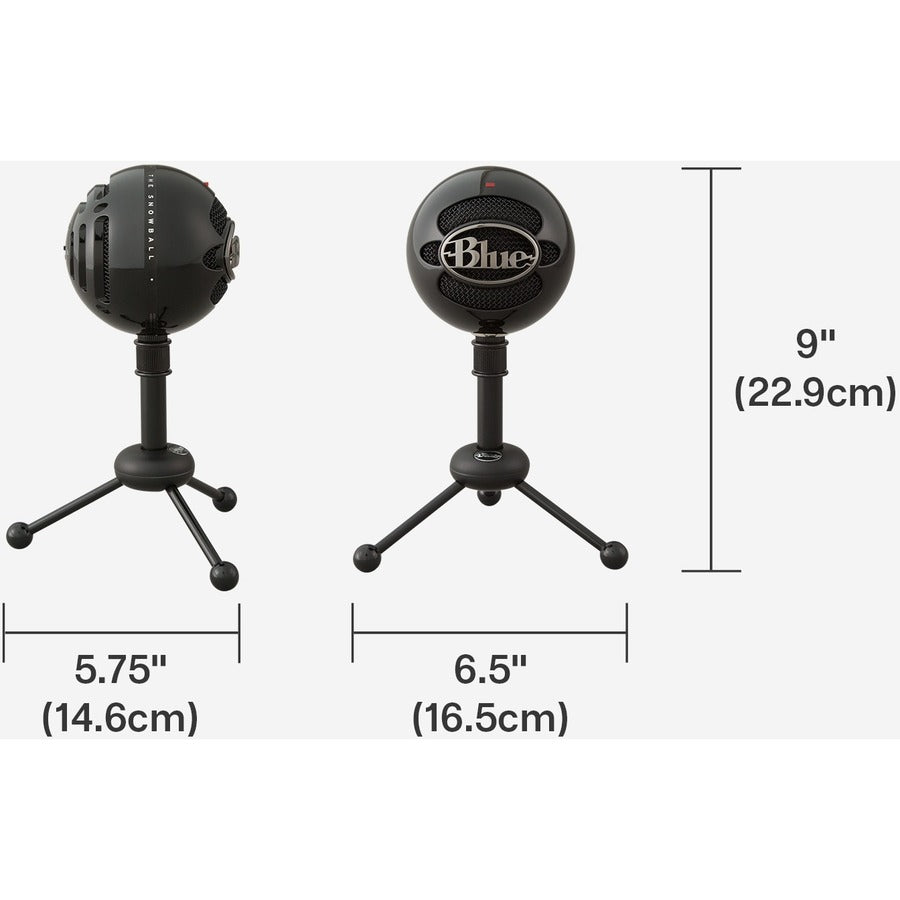 Blue Microphones Blue Snowball Usb Microphone Black Notebook Microphone