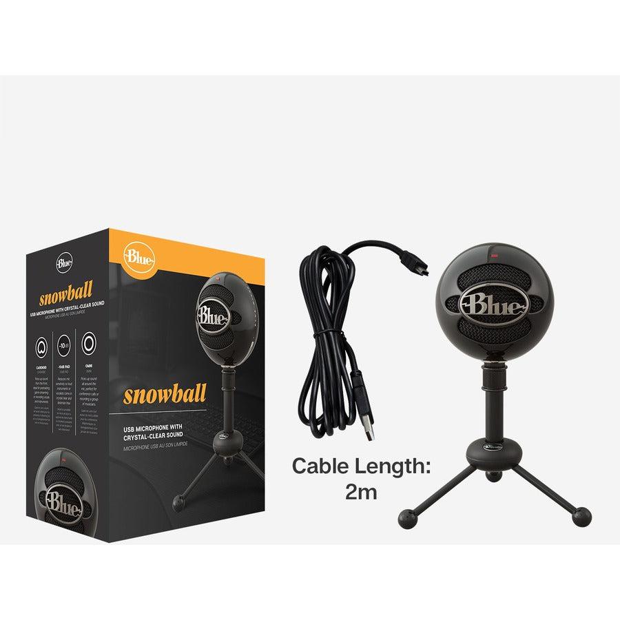 Blue Microphones Blue Snowball Usb Microphone Black Notebook Microphone
