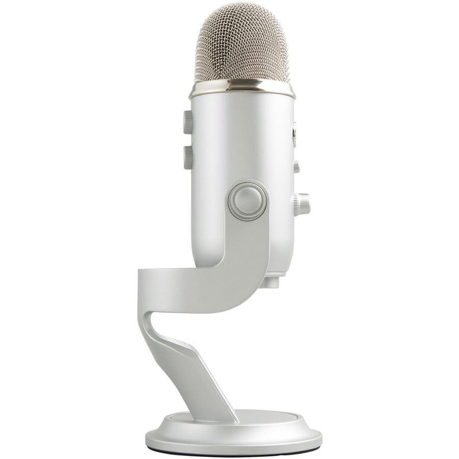 Blue Microphones Blue Yeti Usb Mic Silver Studio Microphone