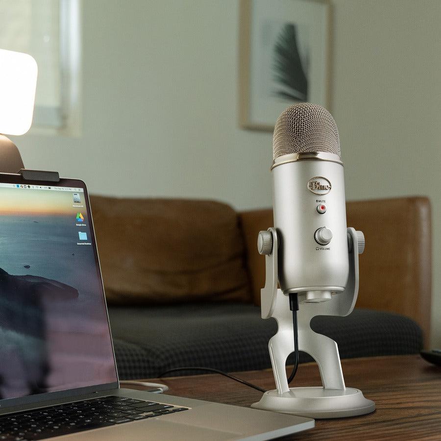 Blue Microphones Blue Yeti Usb Mic Silver Studio Microphone