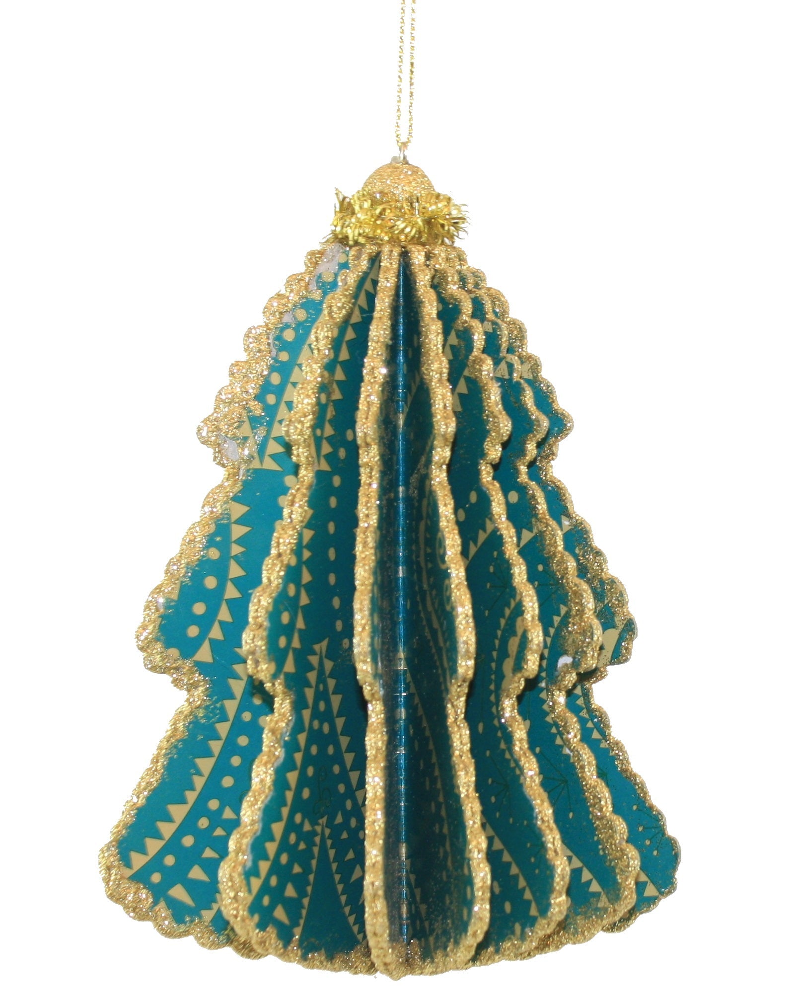 Bohemian Printed Paper Tree Ornament