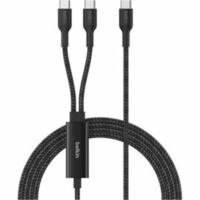 BoostCharge Pro Braided USB-C to Dual USB-C Cable 140W