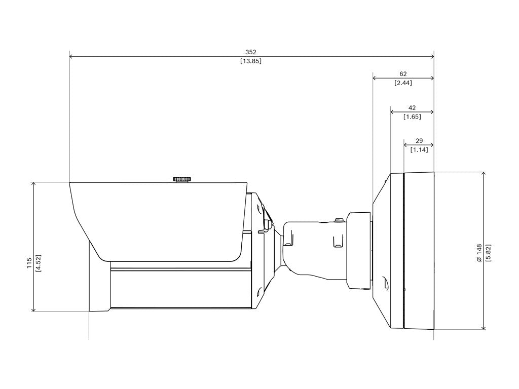 Bosch DINION 7100i IR NBE-7704-ALX - Network surveillance camera - bullet - indoor, outdoor - dustproof / waterproof / vandal-proof