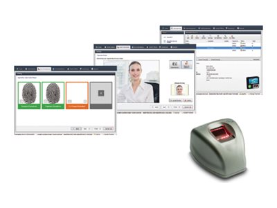 Bosch - Fingerprint reader module - contact enrolment pack - wired, wireless - Mifare, DESFire, Wi-Fi - 10/100 Ethernet