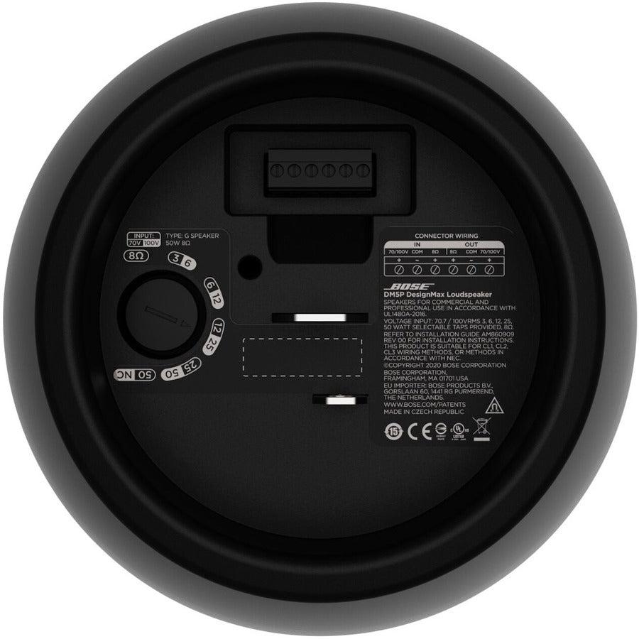 Bose Professional DesignMax DM5P 2-way Indoor Pendant Mount, In-ceiling, Surface Mount Speaker - 50 W RMS - Black
