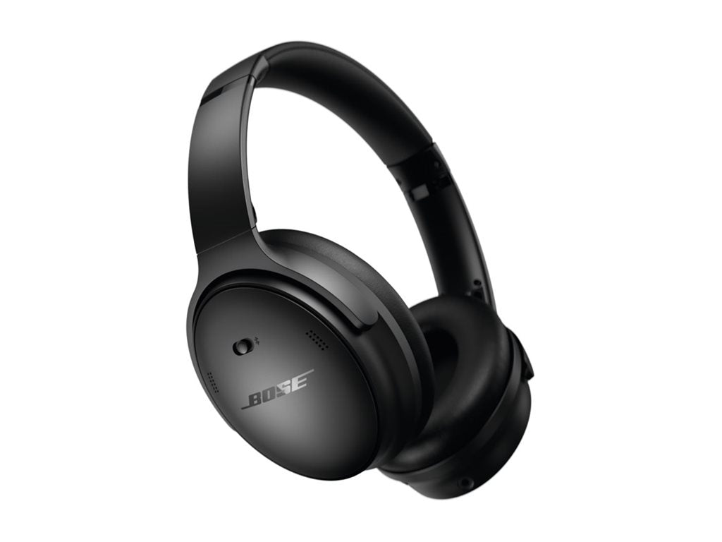 Bose QuietComfort 45 - Headphones with mic - full size - Bluetooth - wireless, wired - active noise canceling - 3.5 mm jack - 866724-0100