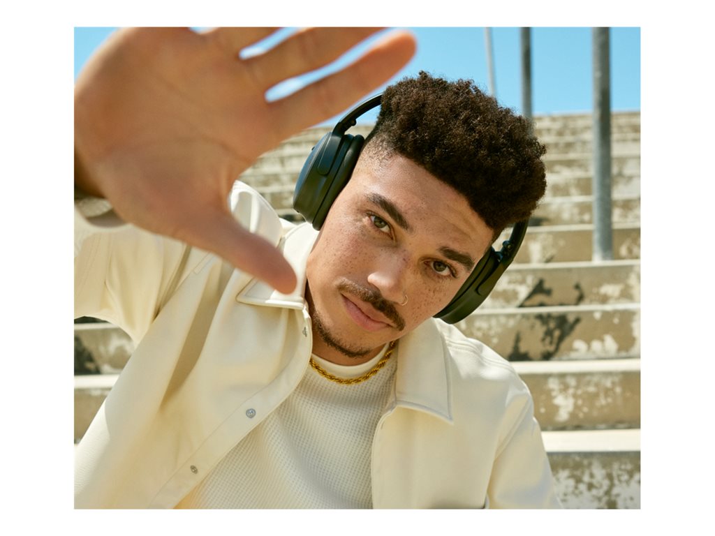 Bose QuietComfort 45 - Headphones with mic - full size - Bluetooth - wireless, wired - active noise canceling - 3.5 mm jack - 866724-0100