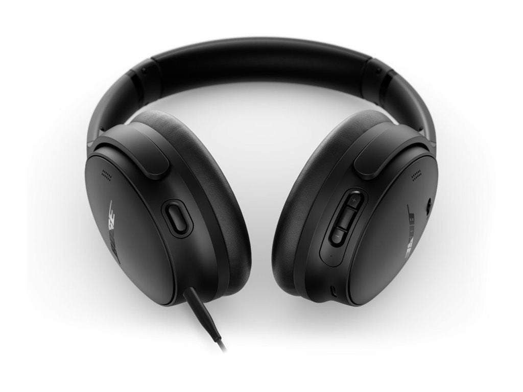 Bose QuietComfort 45 - Headphones with mic - full size - Bluetooth - wireless, wired - active noise canceling - 3.5 mm jack - 866724-0100