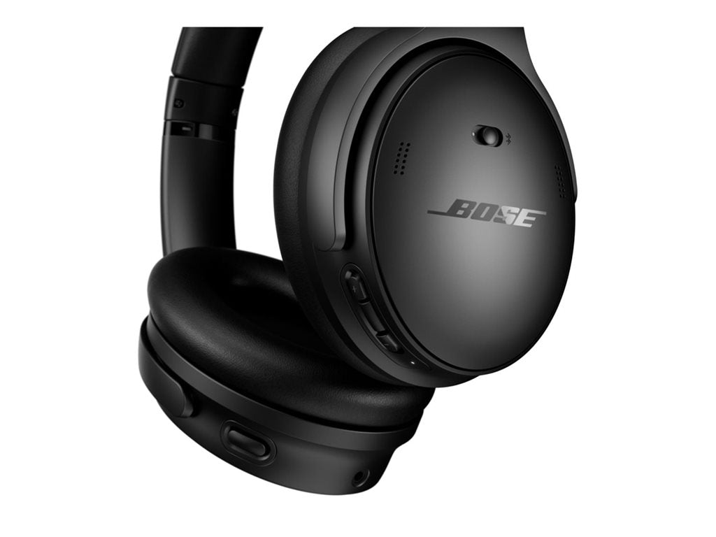 Bose QuietComfort 45 - Headphones with mic - full size - Bluetooth - wireless, wired - active noise canceling - 3.5 mm jack - 866724-0100