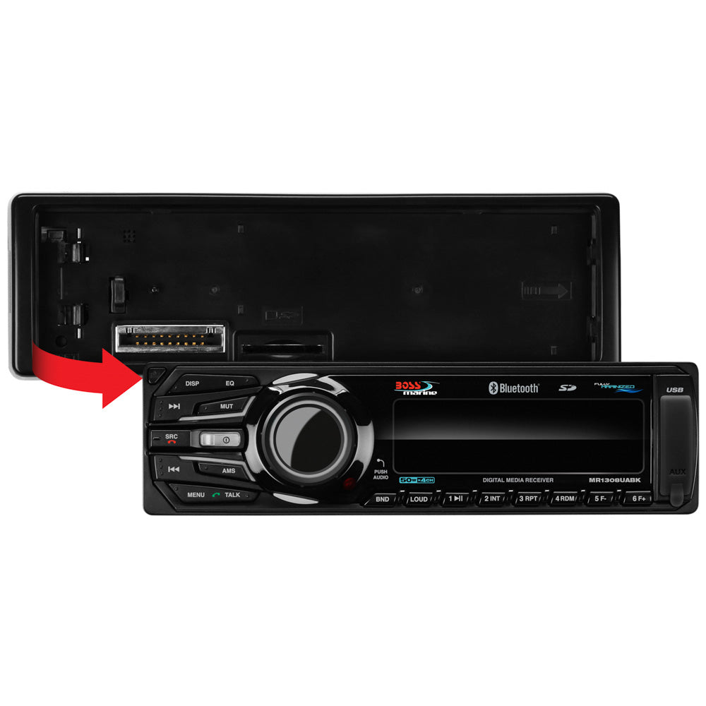 Boss Audio MR1308UABK Bluetooth&reg; - Fully Marinized MP3-Compatible Digital Media