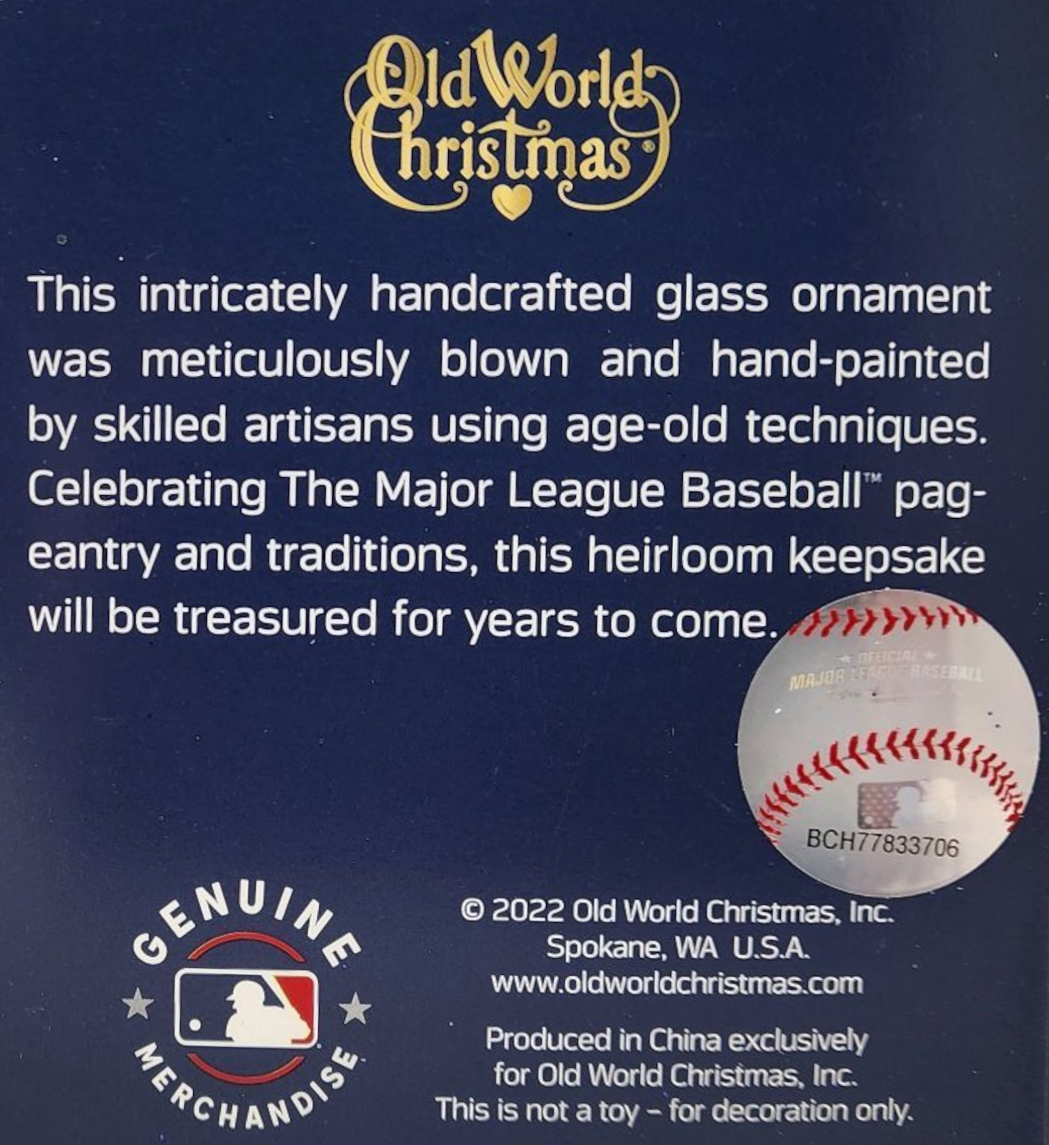 Boston Red Sox Baseball Cap Glass Ornament