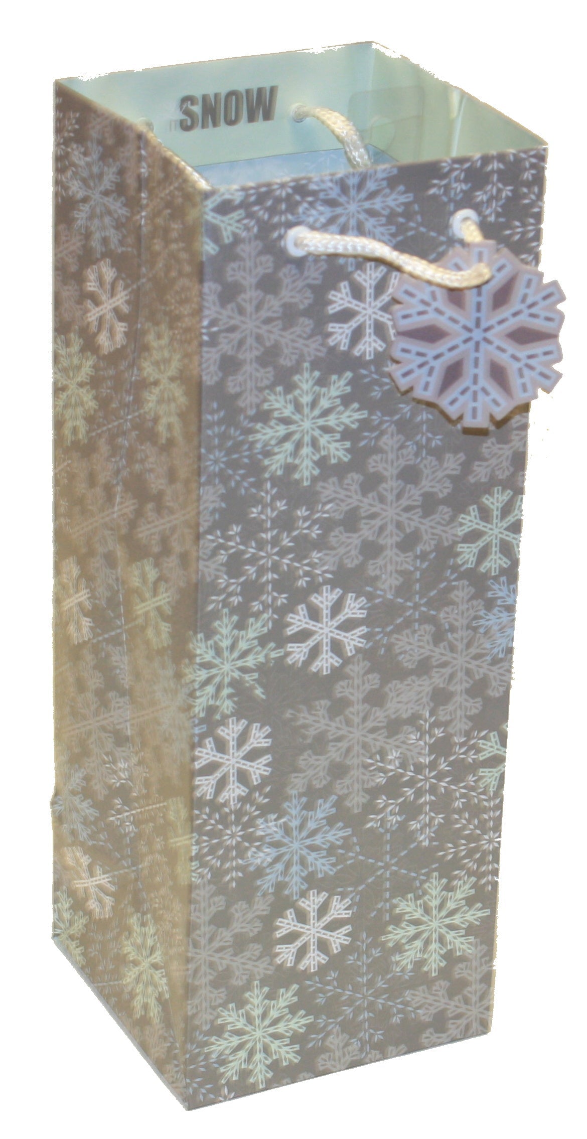 Bottle Gift Bag - Let It Snow