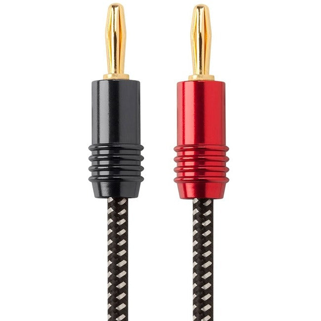 Braided Speaker Wire W/Banana Plug_ 3Ft