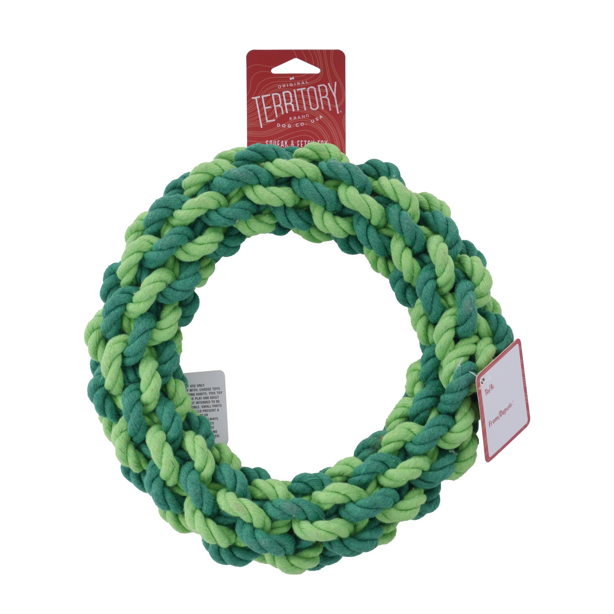 Braided Wreath Rope Dog Toy - 8 Inch