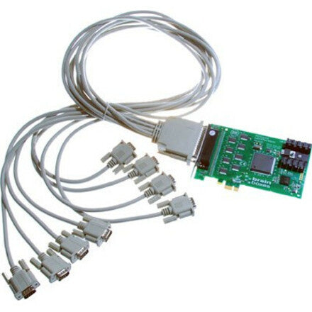 Brainboxes 8 Port RS232 PCI Express Serial Card 9 Pin Connectors PX-279