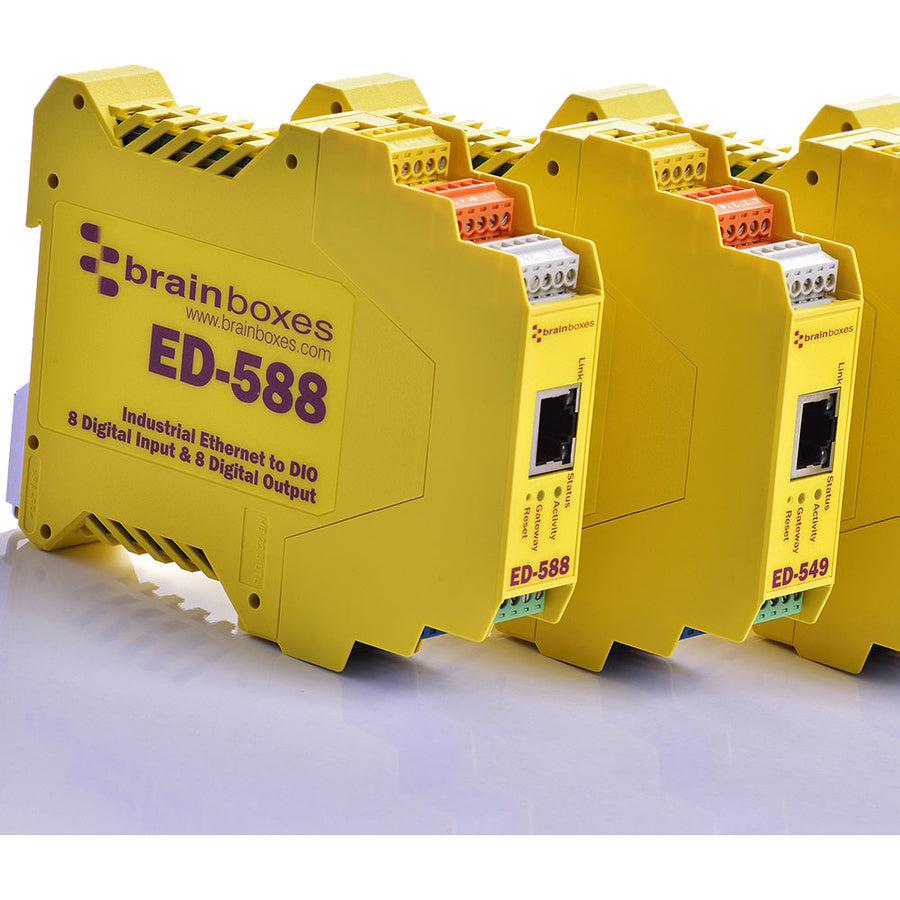 Brainboxes - Ethernet To 8 Digital Inputs And 8 Digital Outputs + Rs485 Gateway