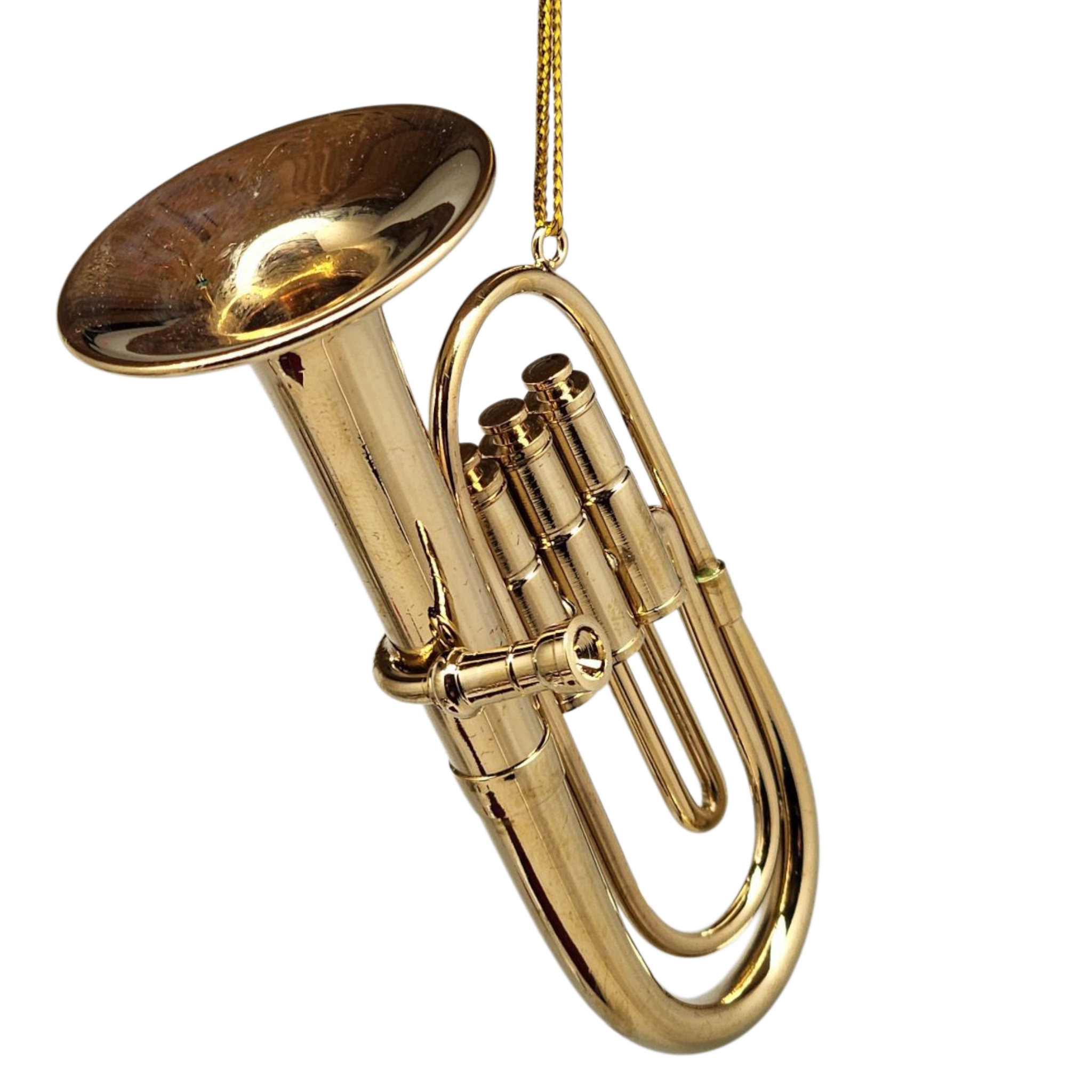Brass Euphonium Ornament with Case