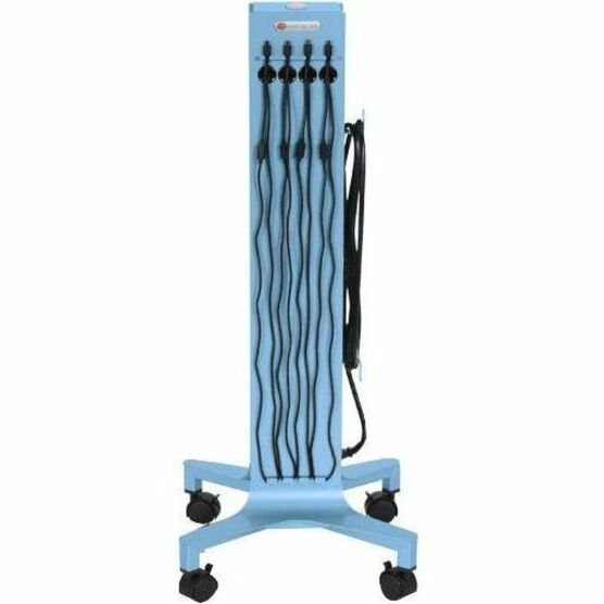 Bretford CUBE Tower Pre-Wired Mobile Charging Station - 4 Casters - Steel - 16" Width x