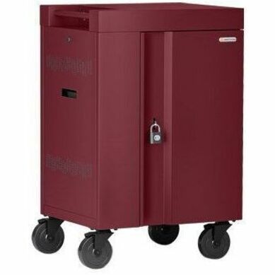 Bretford Cube Cart Mini Portable Device Management Cart Maroon