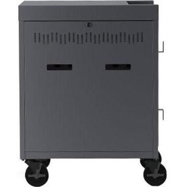 Bretford Cube Cart Portable Device Management Cart Black