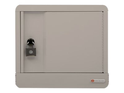 Bretford Cube Micro Station Pre-Wired TVS10USBC - Cabinet unit - for 10 notebooks/tablets - lockable - welded steel - champagne TVS10USBC-CH