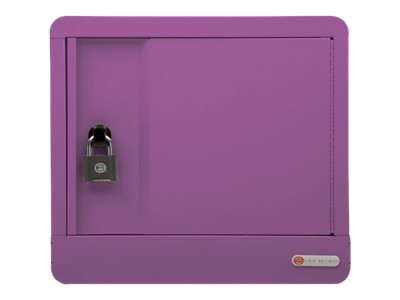 Bretford Cube Micro Station Pre-Wired TVS10USBC - Cabinet unit - for 10 notebooks/tablets - lockable - welded steel - orchid TVS10USBC-ORC
