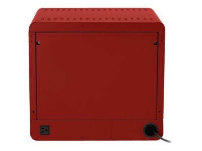 Bretford Cube Micro Station Pre-Wired TVS10USBC - Cabinet unit - for 10 notebooks/tablets - lockable - welded steel - red - screen TVS10USBC-RED