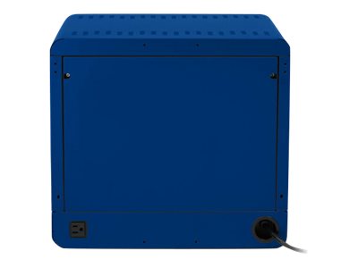Bretford Cube Micro Station Pre-Wired TVS10USBC - Cabinet unit - for 10 notebooks/tablets - lockable - welded steel - royal blue TVS10USBC-RB