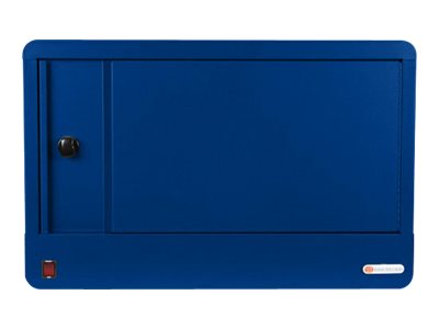 Bretford Cube Micro Station Pre-Wired TVS16USBC - Cabinet unit - for 16 devices - lockable - welded steel - royal blue - screen TVS16USBC-RB