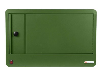 Bretford Cube Micro Station TVS16PAC - Cabinet unit - for 16 tablets / notebooks - lockable - steel - grass - screen size: up TVS16PAC-GRA