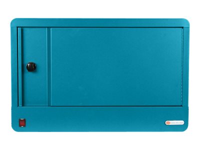 Bretford Cube Micro Station TVS16PAC - Cabinet unit - for 16 tablets / notebooks - lockable - steel - pacific blue - screen size: TVS16PAC-PA