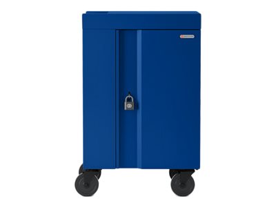 Bretford Cube Mini TVCM24 - Cart (charge only) - for 24 tablets / notebooks - lockable - steel - royal blue - screen size: up TVCM24PAC-RB