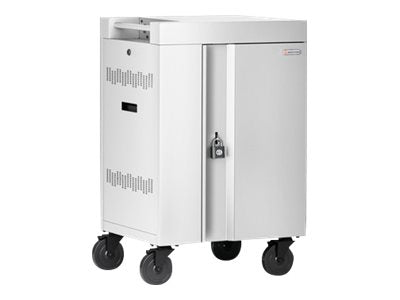 Bretford Cube Mini TVCM24USBC - Cart (charge only) - pre-wired - for 24 tablets / notebooks - lockable - steel - arctic white TVCM24USBC-AW